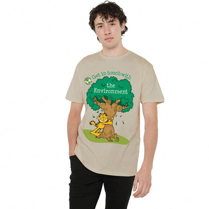 Sand - Lifestyle - Garfield Mens Get In Touch T-Shirt