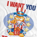 White - Side - Garfield Mens I Want You T-Shirt