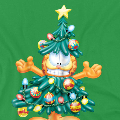 Kelly Green - Pack Shot - Garfield Mens Tree T-Shirt