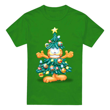 Kelly Green - Front - Garfield Mens Tree T-Shirt