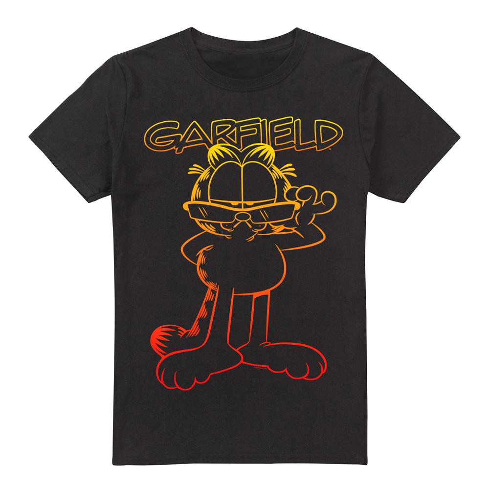 Black - Front - Garfield Mens Hotshot T-Shirt