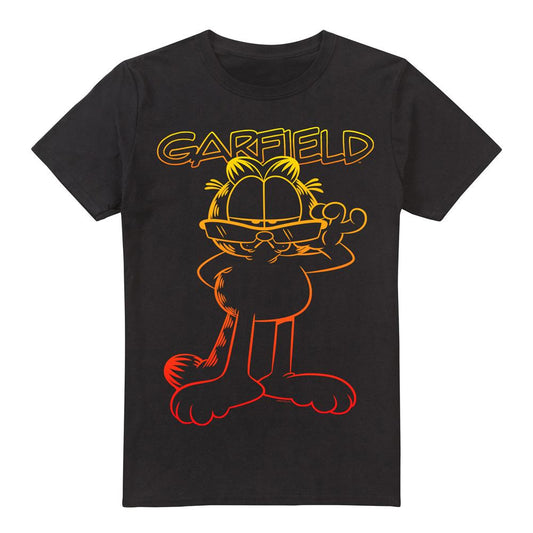 Black - Front - Garfield Mens Hotshot T-Shirt