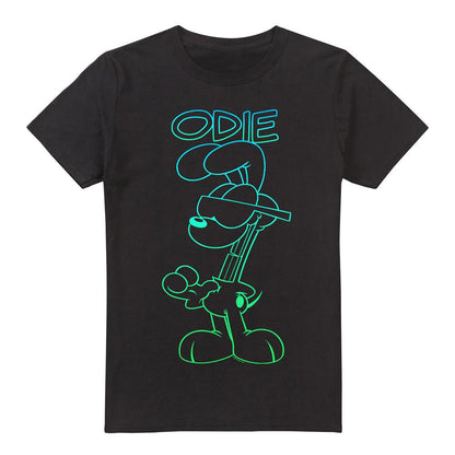 Black - Front - Garfield Mens Hotshot Odie T-Shirt