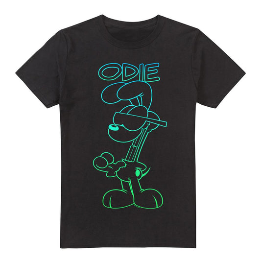 Black - Front - Garfield Mens Hotshot Odie T-Shirt
