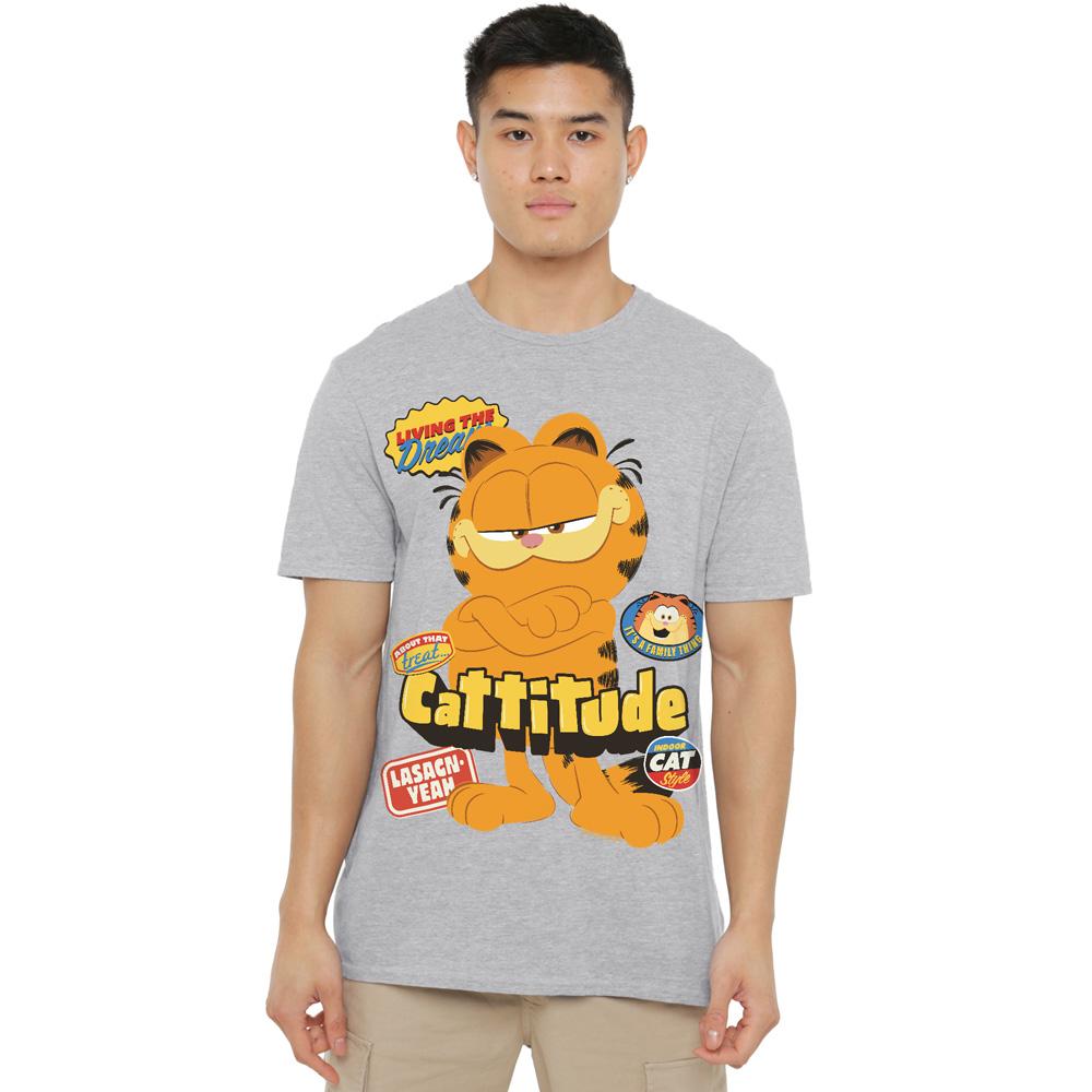 Sport Heather - Lifestyle - Garfield Movie Mens Cattitude T-Shirt