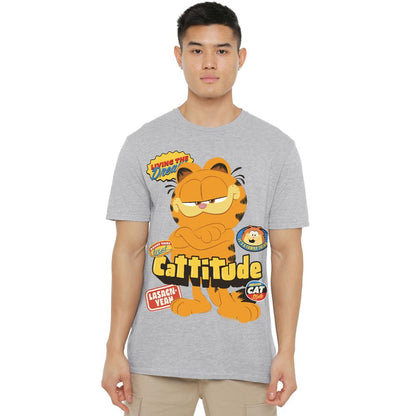Sport Heather - Lifestyle - Garfield Movie Mens Cattitude T-Shirt
