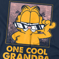 Navy - Pack Shot - Garfield Mens One Cool Grandpa Fathers Day T-Shirt