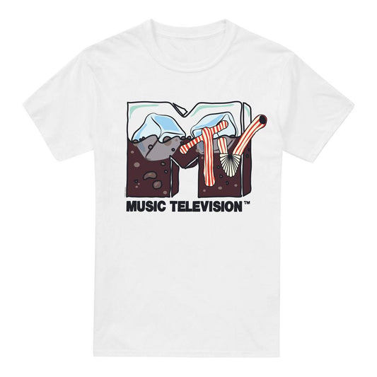 White - Front - MTV Mens Soda On Ice T-Shirt