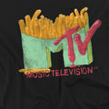Black - Pack Shot - MTV Mens Fries T-Shirt