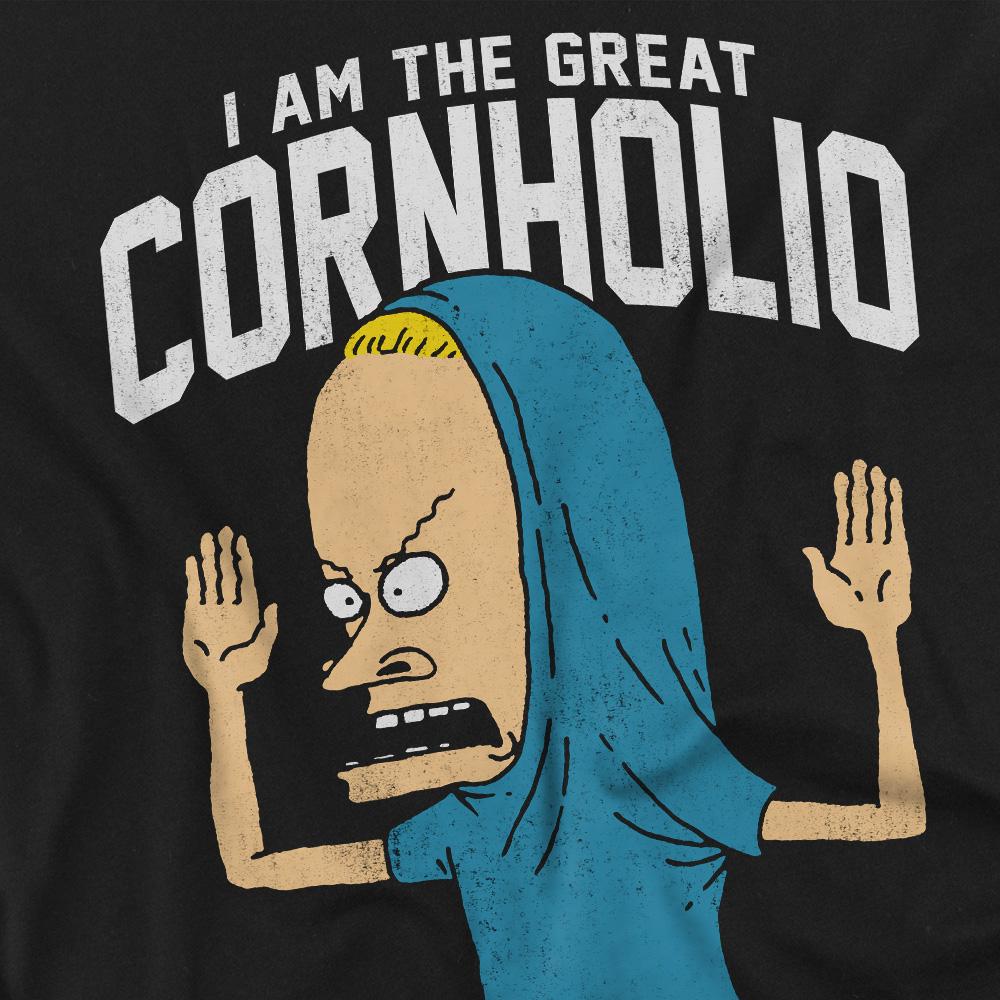Black - Side - Beavis & Butthead Mens Cornholio T-Shirt