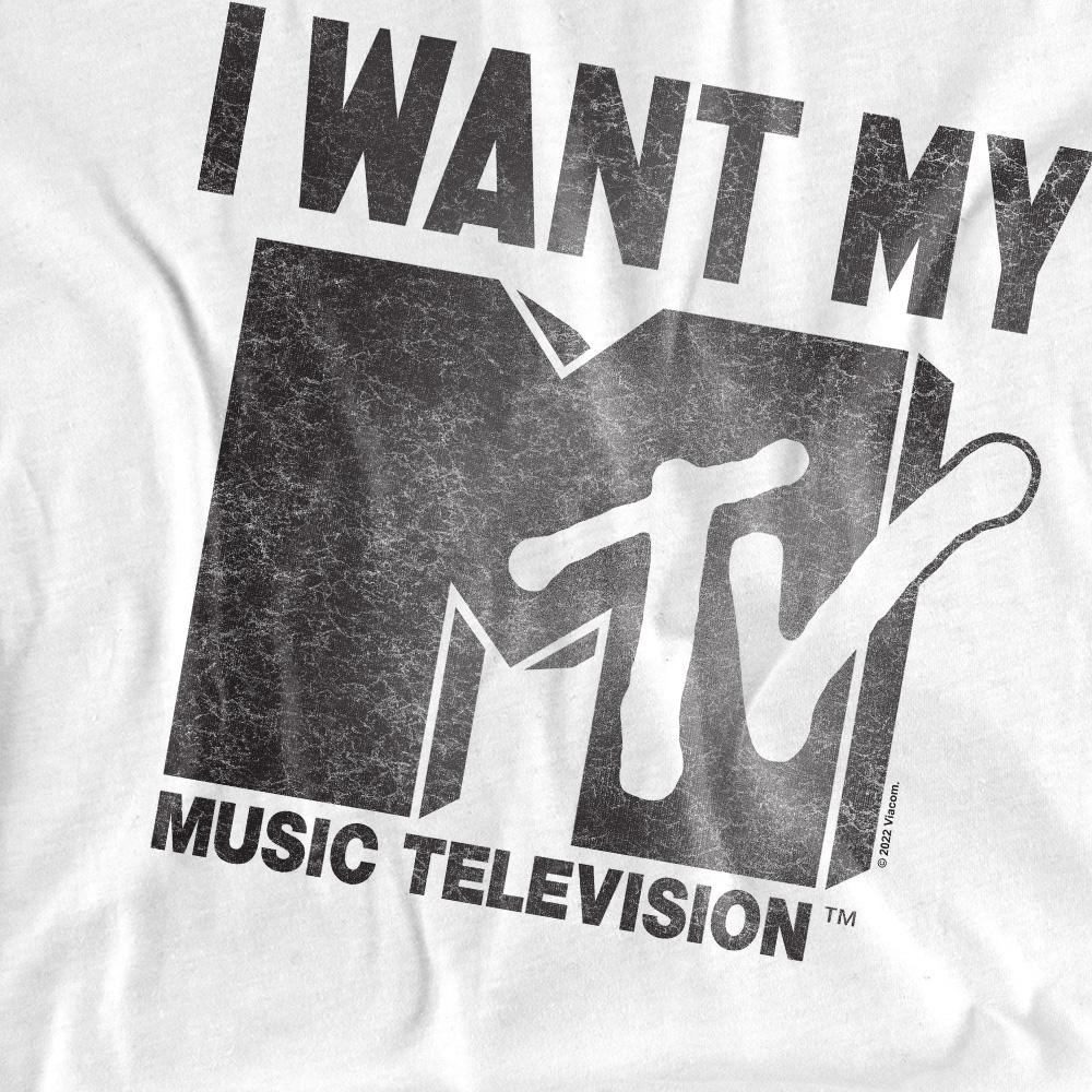 White - Side - MTV Mens I Want It T-Shirt