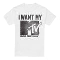 White - Front - MTV Mens I Want It T-Shirt
