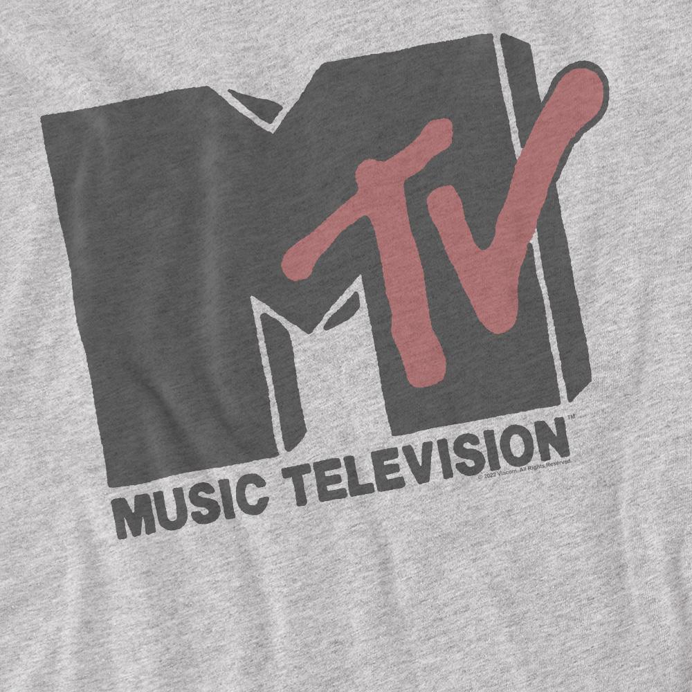 Sport Heather - Side - MTV Mens Logo T-Shirt