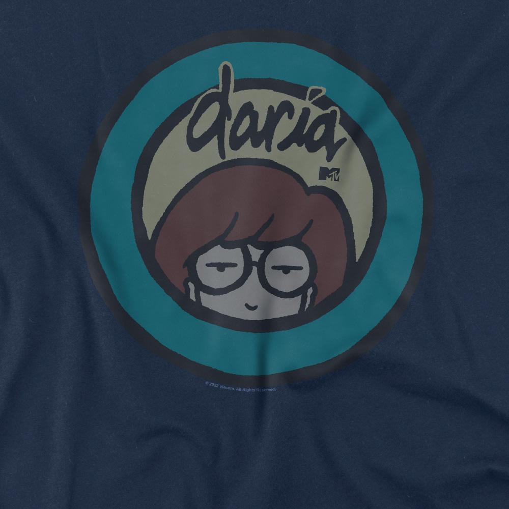 Navy - Side - Daria Mens Daria Logo T-Shirt