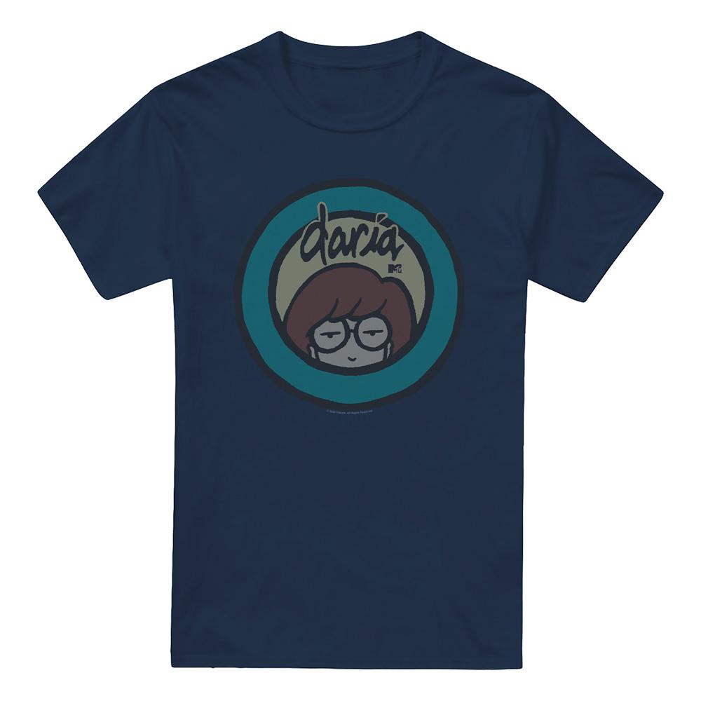 Navy - Front - Daria Mens Daria Logo T-Shirt