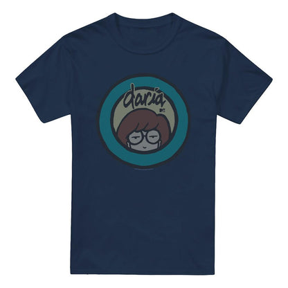 Navy - Front - Daria Mens Daria Logo T-Shirt
