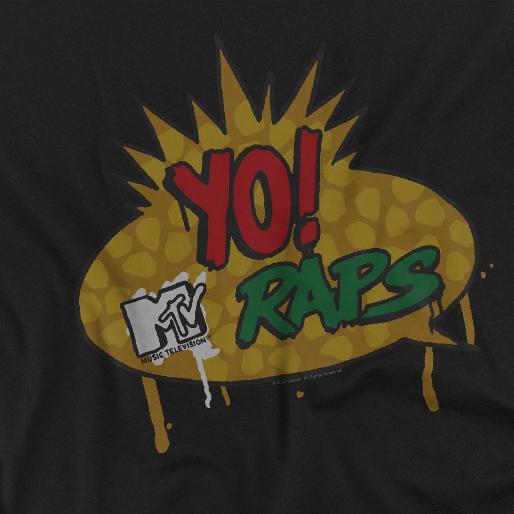 Black - Side - Yo! MTV Raps Mens Logo T-Shirt