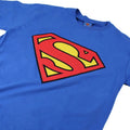 Royal Blue-Red - Side - Superman Mens Logo Cotton T-Shirt