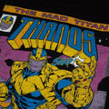 Black-Yellow-Purple - Side - Marvel Mens Snap Thanos T-Shirt