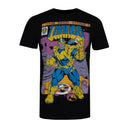 Black-Yellow-Purple - Front - Marvel Mens Snap Thanos T-Shirt