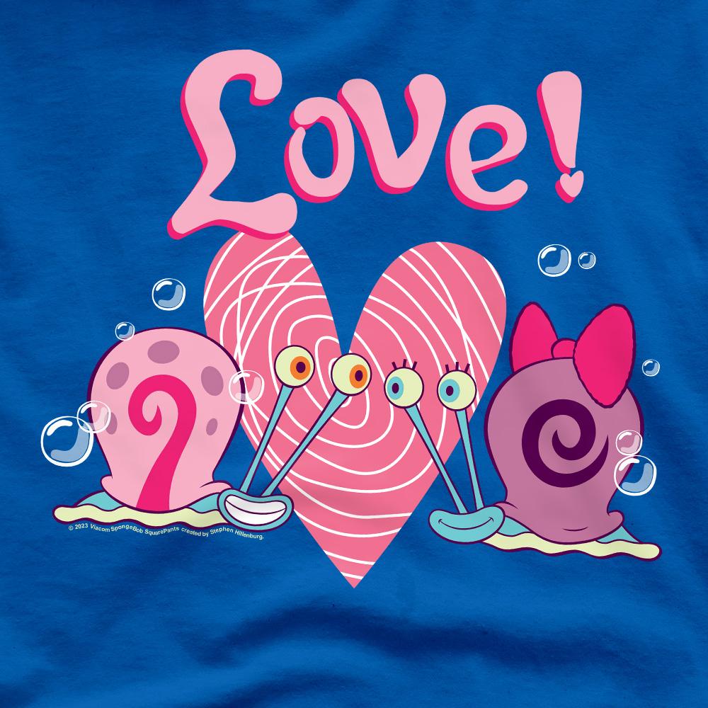 Royal Blue - Pack Shot - SpongeBob SquarePants Mens Valentine´s Love Gary & Snellie T-Shirt