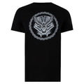 Black-White - Front - Black Panther Mens Logo T-Shirt