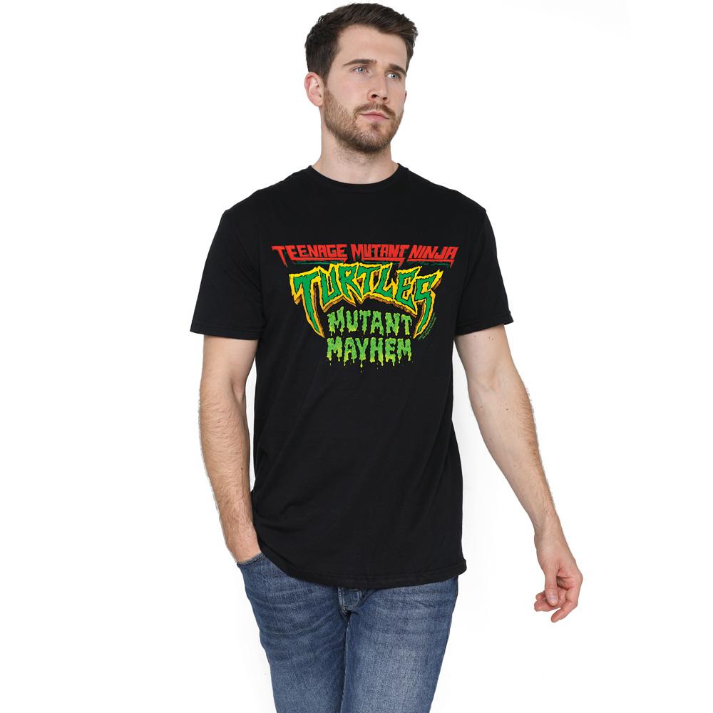 Black - Lifestyle - Teenage Mutant Ninja Turtles Mens Mutant Mayhem Logo T-Shirt