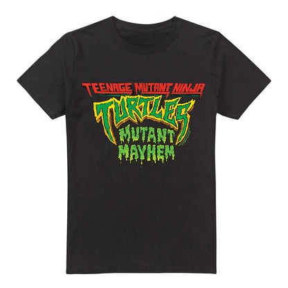 Black - Front - Teenage Mutant Ninja Turtles Mens Mutant Mayhem Logo T-Shirt