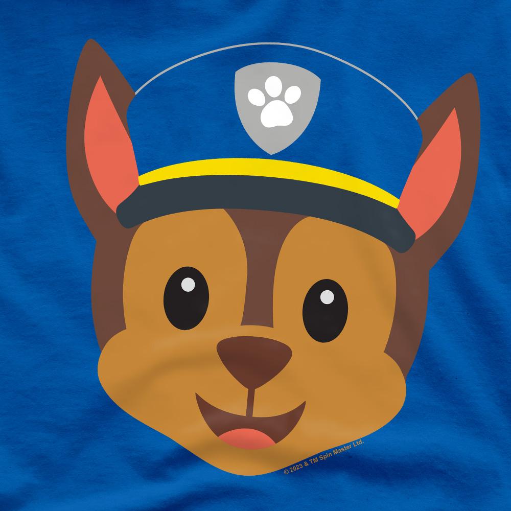 Royal Blue - Pack Shot - Paw Patrol Mens Chase Emoji T-Shirt