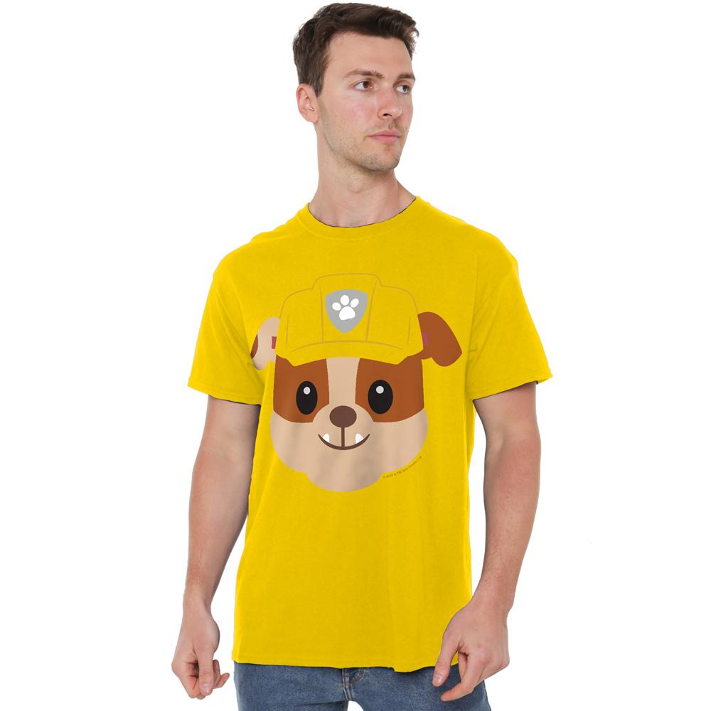 Yellow - Lifestyle - Paw Patrol Mens Rubble Emoji T-Shirt