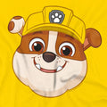 Yellow - Side - Paw Patrol Mens Grin Rubble T-Shirt