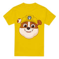 Yellow - Front - Paw Patrol Mens Grin Rubble T-Shirt