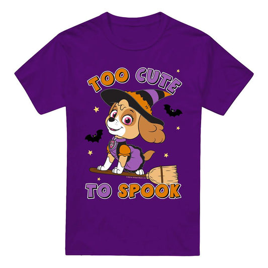 Purple - Front - Paw Patrol Mens Spooky Skye T-Shirt