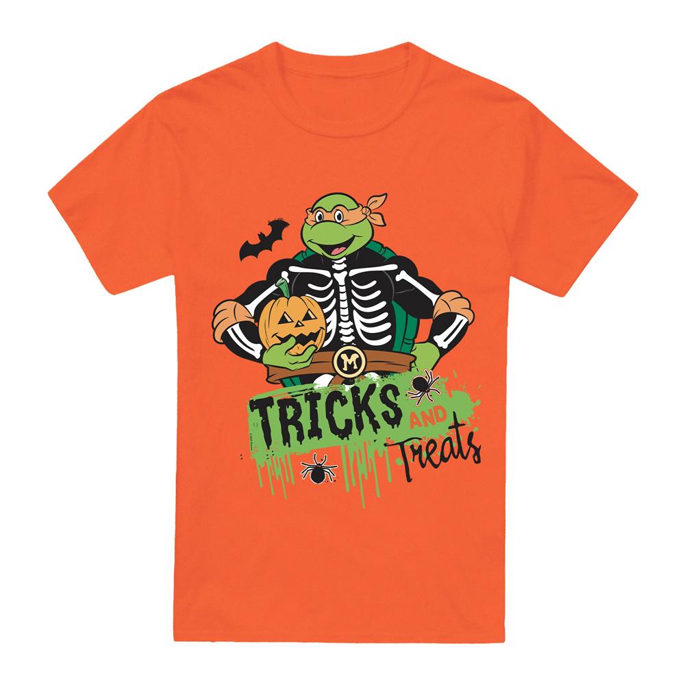 Orange - Front - Teenage Mutant Ninja Turtles Mens Turtle Tricks T-Shirt