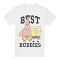 White - Front - SpongeBob SquarePants Mens Best Buddies Patrick Star T-Shirt