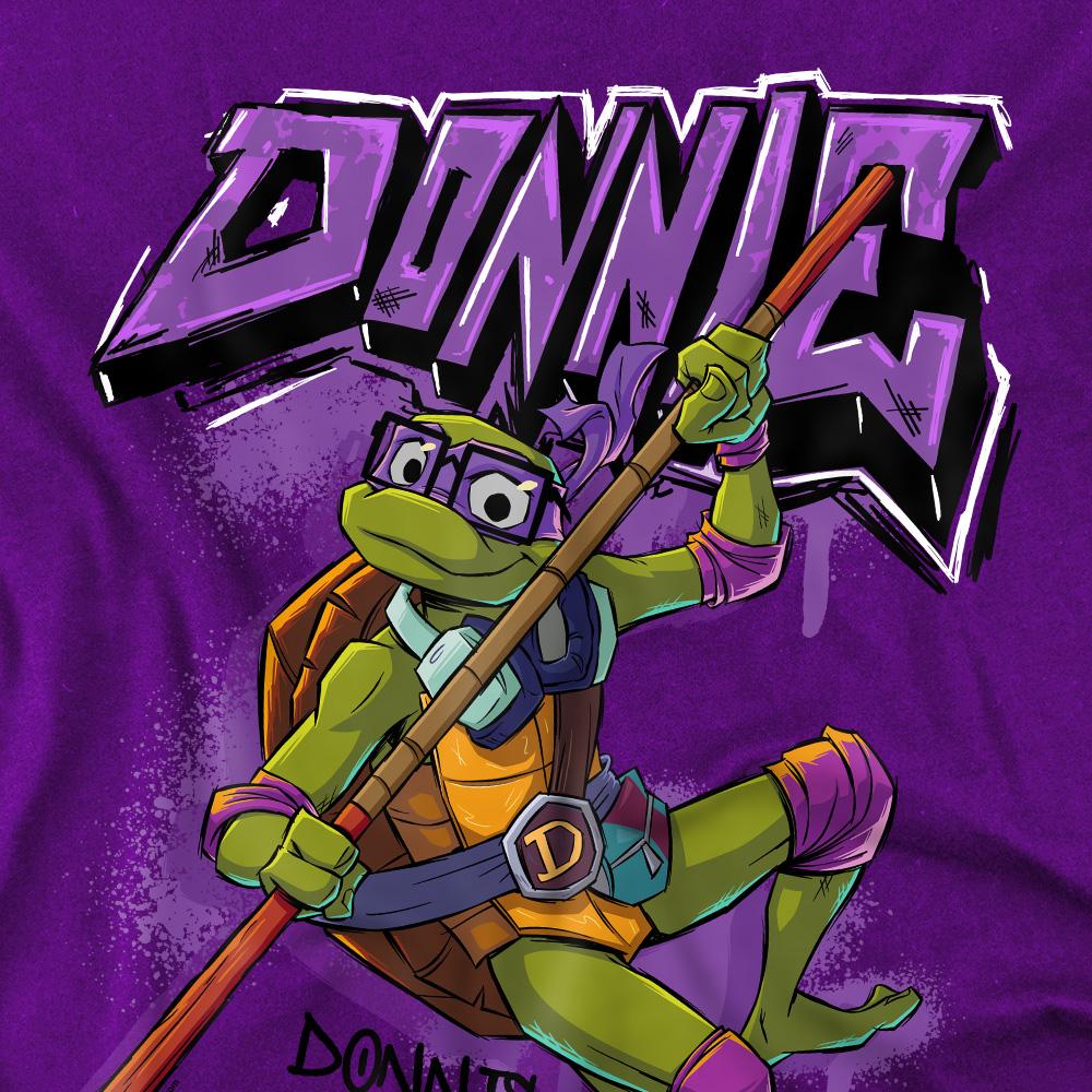 Purple - Pack Shot - Tales of the Teenage Mutant Ninja Turtles Mens Donatello Graffiti T-Shirt