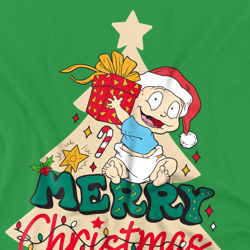 Kelly Green - Pack Shot - Rugrats Mens Merry Christmas Tommy Pickles T-Shirt