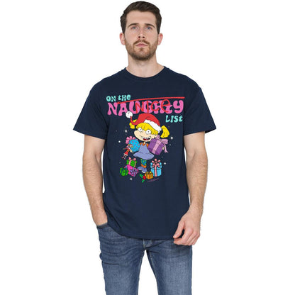 Navy - Lifestyle - Rugrats Mens Naughty Angelica Christmas T-Shirt