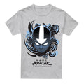 Sport Heather - Front - Avatar: The Last Airbender Mens Blue and Black Kanji T-Shirt