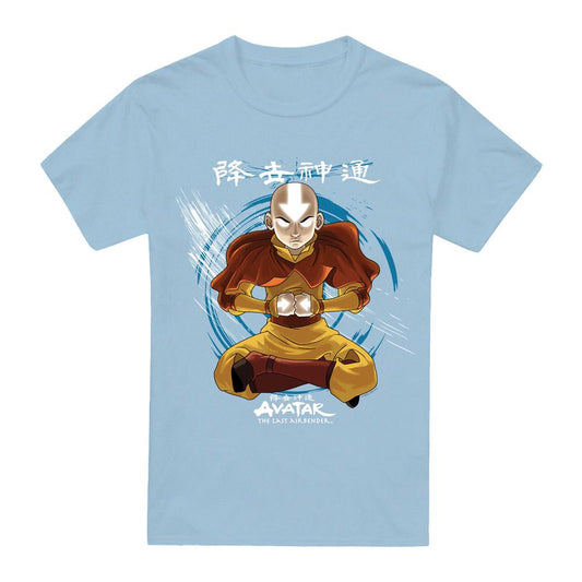 Light Blue - Front - Avatar: The Last Airbender Mens Power of Air T-Shirt