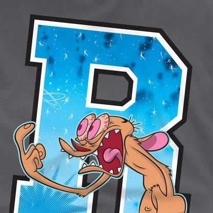 Charcoal - Pack Shot - Ren & Stimpy Mens R Is For Ren T-Shirt