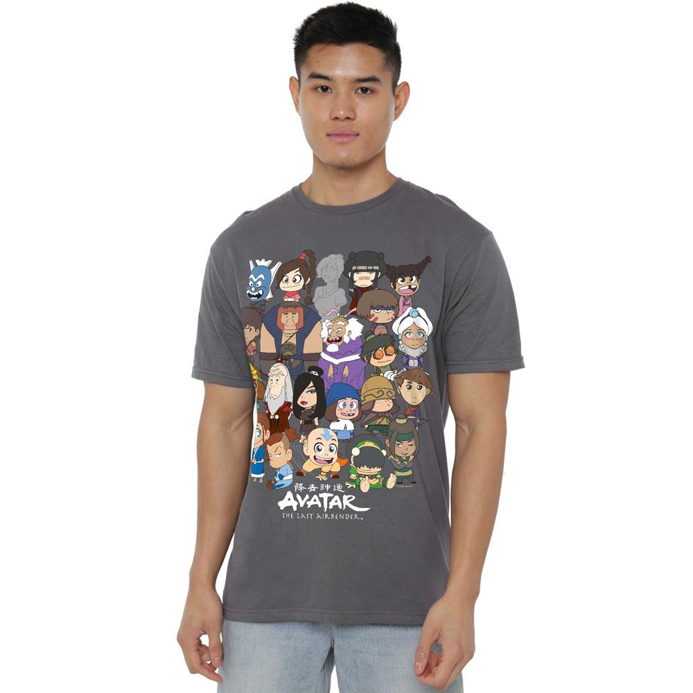 Charcoal - Lifestyle - Avatar: The Last Airbender Mens Chibi Group T-Shirt