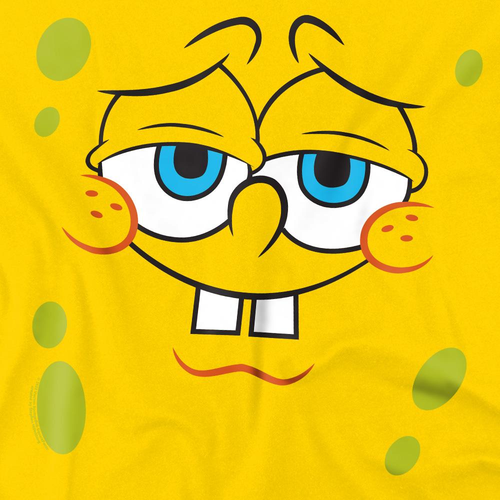 Yellow - Pack Shot - SpongeBob SquarePants Mens Confident Face T-Shirt
