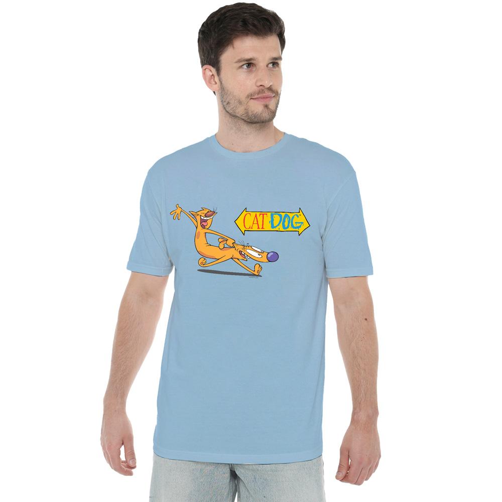 Light Blue - Lifestyle - CatDog Mens Yee Haw! T-Shirt