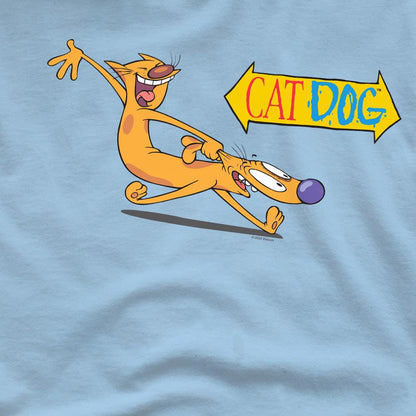 Light Blue - Pack Shot - CatDog Mens Yee Haw! T-Shirt