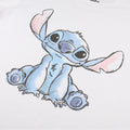 White-Blue - Side - Lilo & Stitch Womens-Ladies Sketch T-Shirt