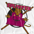 White - Side - Teenage Mutant Ninja Turtles Mens Radical Rat Splinter T-Shirt