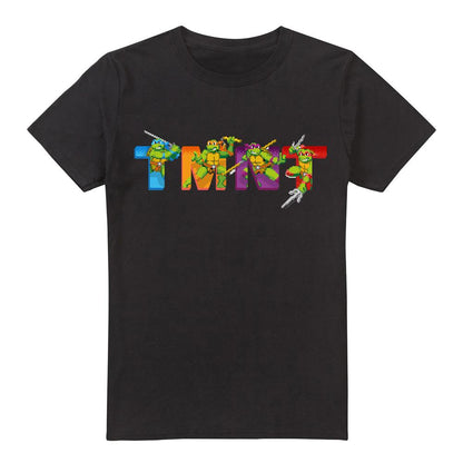Black - Front - Teenage Mutant Ninja Turtles Mens Arcade Main Screen T-Shirt