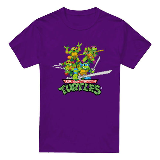 Purple - Front - Teenage Mutant Ninja Turtles Mens Arcade Retro T-Shirt