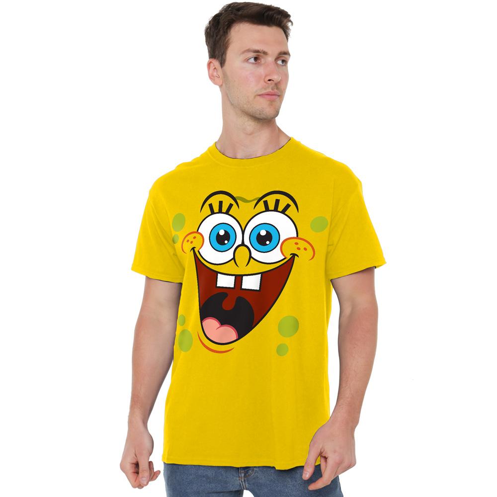 Yellow - Lifestyle - SpongeBob SquarePants Mens Surprise Face T-Shirt